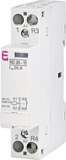 Picture of Contactor modular RD20-11 (20A AC1) 1NA+1NF, 24V≃
