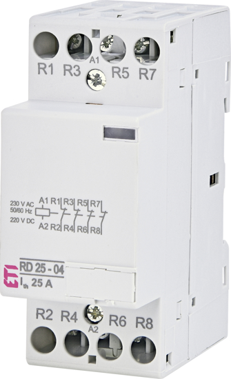 Picture of Contactor modular RD25-04 (25A AC1) 4NF, 24V≃