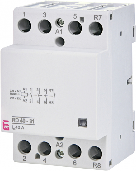 Picture of Contactor modular RD40-31 (40A AC1) 3NA+1NF, 24V≃