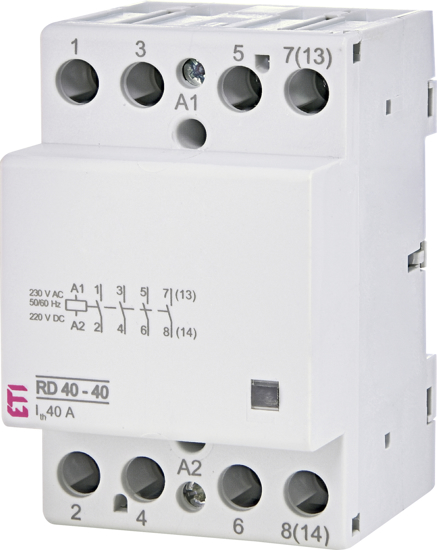 Picture of Contactor modular RD63-40 (63 AC1) 4NA, 230V≃