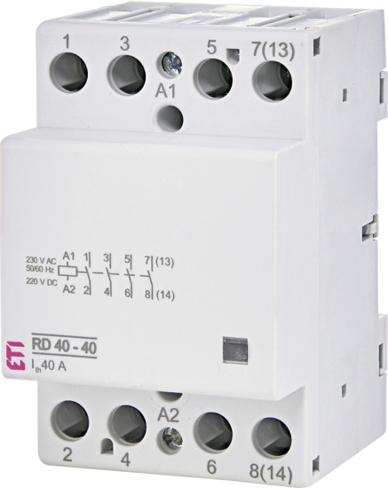 Picture of Contactor modular RD63-40 (63 AC1) 4NA, 24V≃