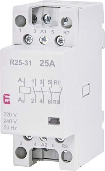 Picture of Contactor modular R25-31 (25A AC1) 3NA+1NF, 230V∼
