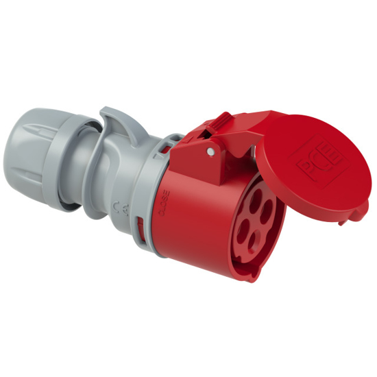 Picture of Ficha fêmea IP44 32A 3P+T 400V aperto p/ mola