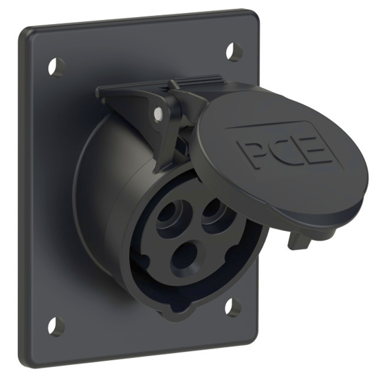 Picture of Tomada encastrar fêmea inclinada IP44 16A 2P+T 230V