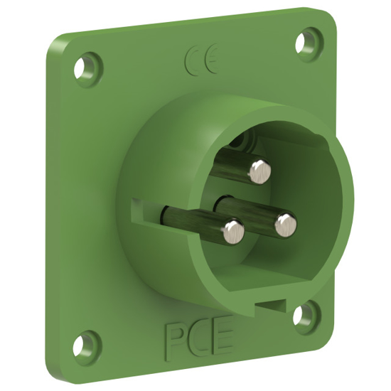 Picture of Tomada encastrar macho IP44 16A 2P+T 24/42V 400Hz 3h