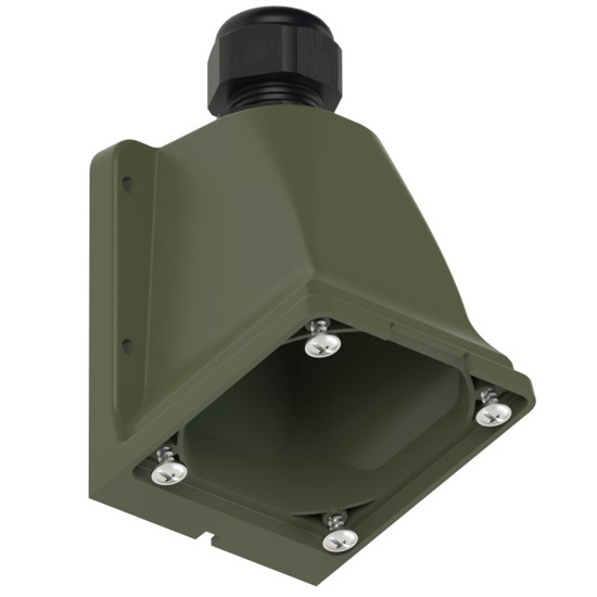 Picture of Caixa mural VERDE BRONZE (militar) para tomadas □75x75mm, IP66/68