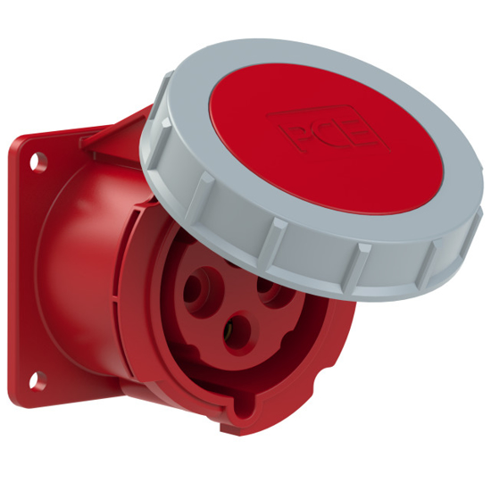 Picture of Tomada encastrar fêmea IP67 32A 3P+T 400V aperto p/ mola