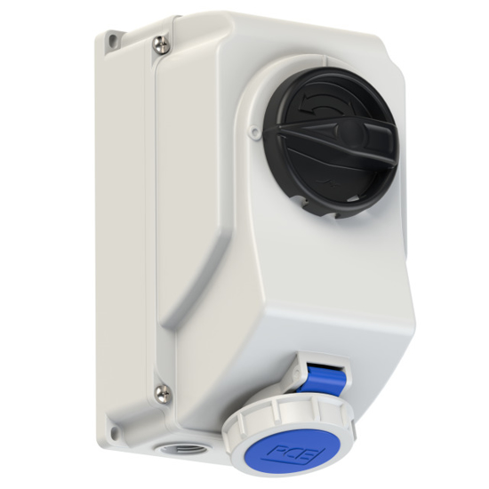 Picture of Tomada mural c/ interruptor bloqueio IP67 16A 2P+T 230V