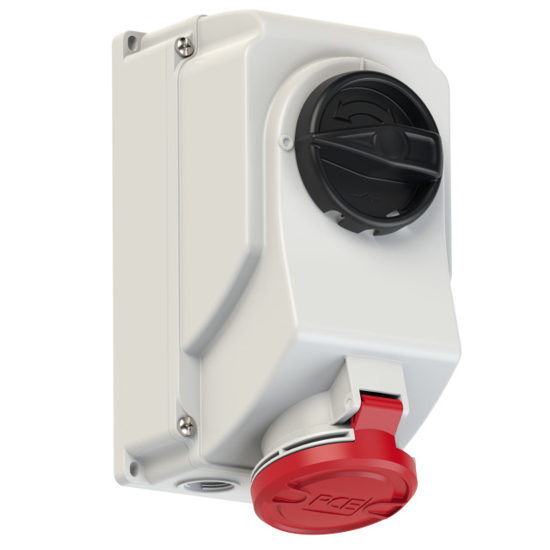 Picture of Tomada mural c/ interruptor bloqueio IP44 32A 3P+T 400V