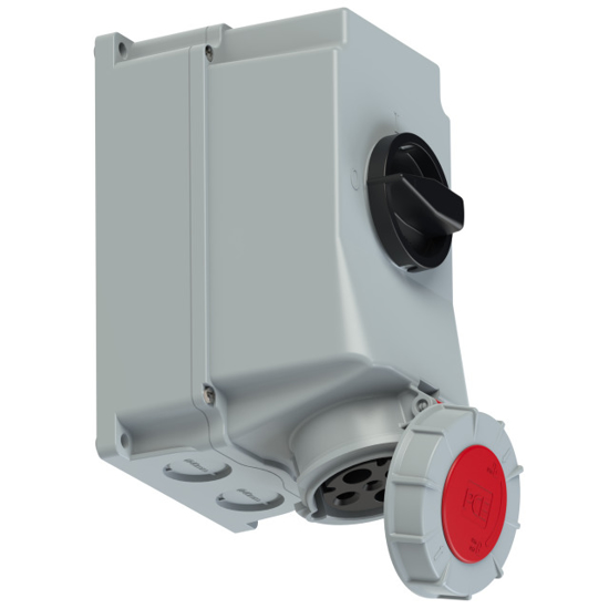 Picture of Tomada mural c/ interruptor bloqueio IP67 63A 3P+T 400V