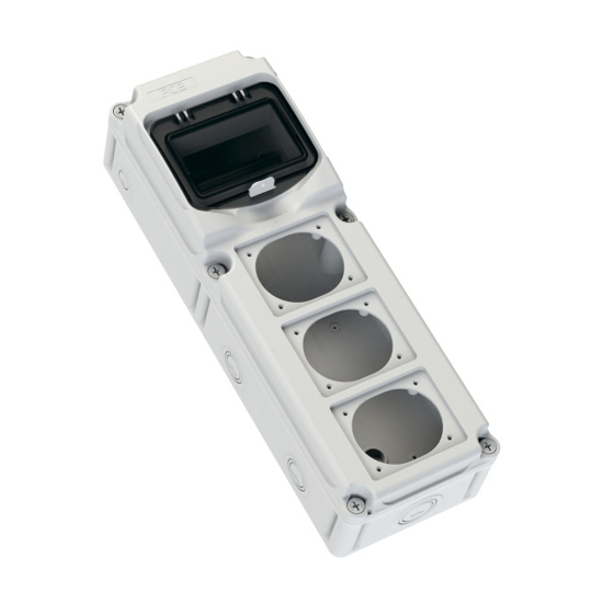 Picture of Caixa FLEX6-S3 6-Mod 3xFlange IP66/67 IK10 (471x160x132mm)