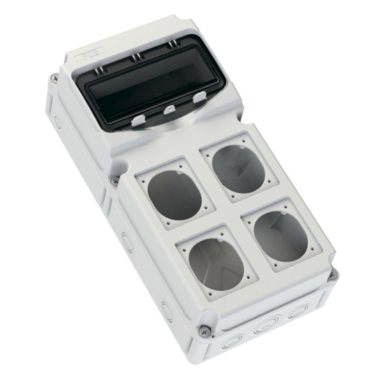 Picture of Caixa FLEX10-S4 10-Mod 4xFlange IP66/67 IK10 (471x230x158mm)