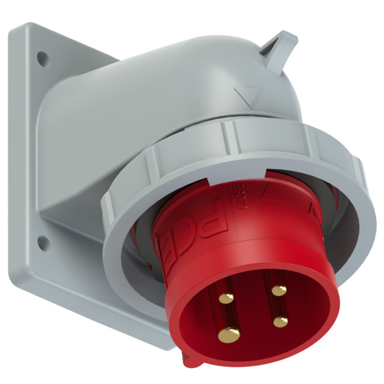 Picture of Tomada encastrar macho IP67 16A 3P+T 400V aperto p/ mola