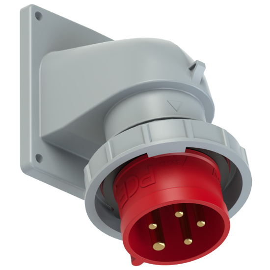 Picture of Tomada encastrar macho IP67 16A 3P+T+N 400V aperto p/ mola