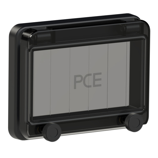 Picture of Janela IP67 em policarbonato p/6 módulos preta