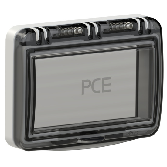 Picture of Janela IP54 em policarbonato p/6 módulos cinzenta