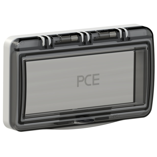 Picture of Janela IP54 em policarbonato p/8 módulos cinzenta