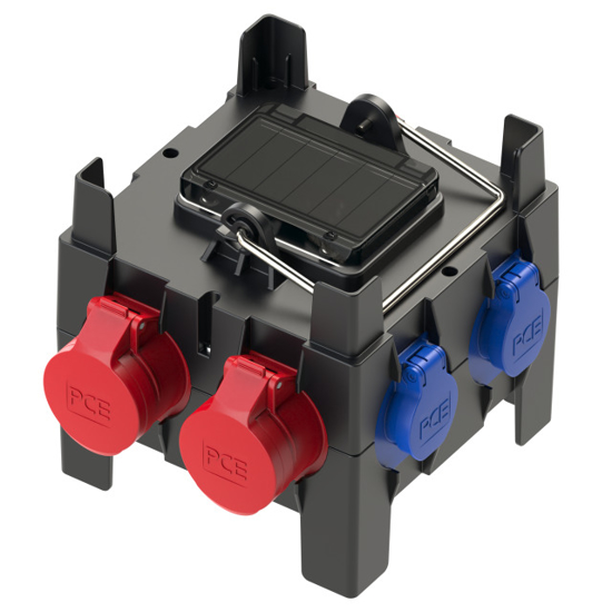 Picture of Quadro IMST Entrada: 5P 32A Saídas:  1x 5P 16A+ 1x 5P 32A + 2x schuko c/ protecções