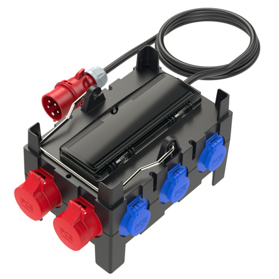 Picture of Quadro ISCHL Entrada: 5P 32A c/ cabo 2mt Saídas:  2x 5P 16A + 4x schuko c/ protecções