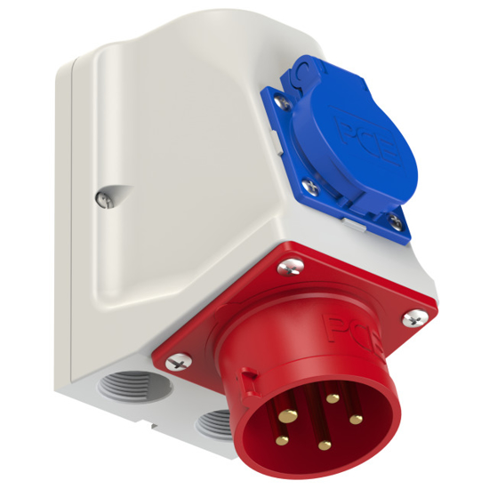 Picture of Tomada mural macho COMBO IP44 16A 3P+T+N 400V