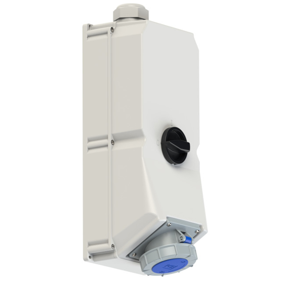 Picture of Tomada mural c/ interruptor bloqueio IP67 125A 2P+T 230V
