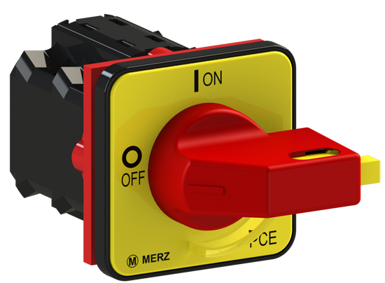 Picture of Interruptor A104 1P 20A fix. frontal 4f, espelho AM/VM (2x🔒)