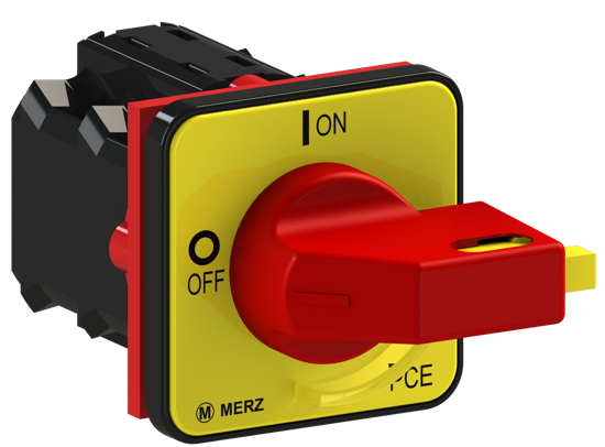 Picture of Interruptor A104 2P 20A fix. frontal 4f, espelho AM/VM (2x🔒)