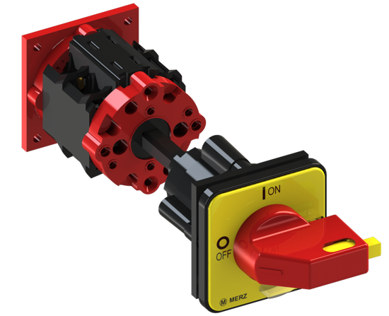 Picture of Interruptor A104 1P 20A fix. base 4f, espelho AM/VM (2x🔒)