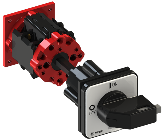 Picture of Interruptor A104 1P 20A fix. base 4f, espelho CZ/PT (2x🔒)