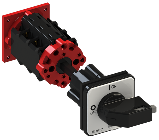 Picture of Interruptor A104 3P 20A fix. base 4f, espelho CZ/PT (2x🔒)