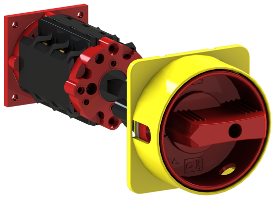 Picture of Interruptor A104 4P 20A fix. base 4f, espelho AM/VM (3x🔒)