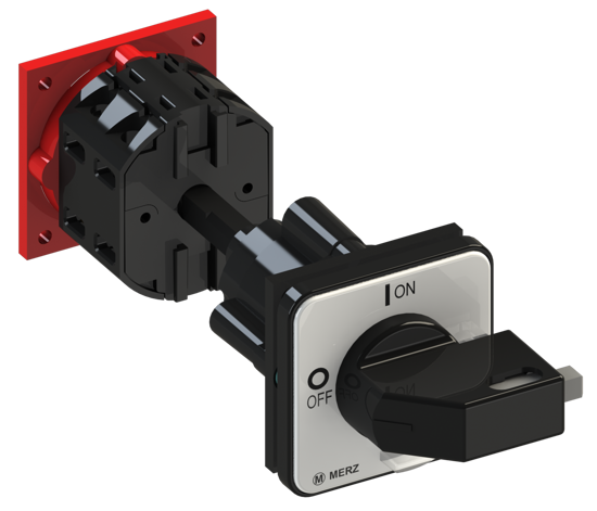 Picture of Interruptor A105 1P 25A fix. base 4f, espelho CZ/PT (2x🔒)