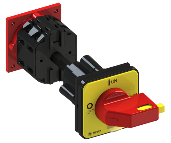 Picture of Interruptor A105 2P 25A fix. base 4f, espelho AM/VM (2x🔒)