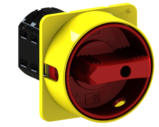 Picture of Interruptor A105 3P 25A fix. frontal 4f, espelho AM/VM (3x🔒)