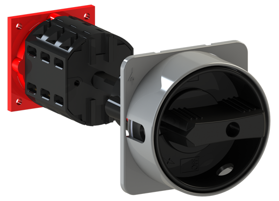 Picture of Interruptor A105 4P 25A fix. base 4f, espelho CZ/PT (3x🔒)