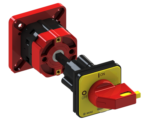 Picture of Interruptor A151 1P 32A fix. base 4f, espelho AM/VM (2x🔒)