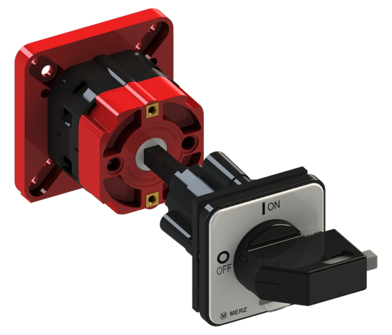 Picture of Interruptor A151 2P 32A fix. base 4f, espelho CZ/PT (2x🔒)