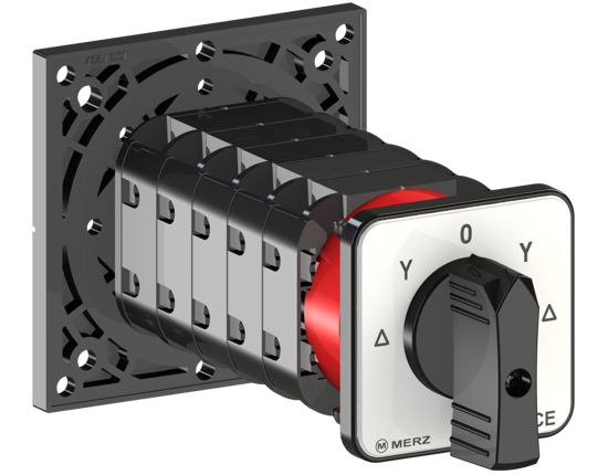 Picture of Comutador estrela-triângulo+inversão 63A fixação p/ base