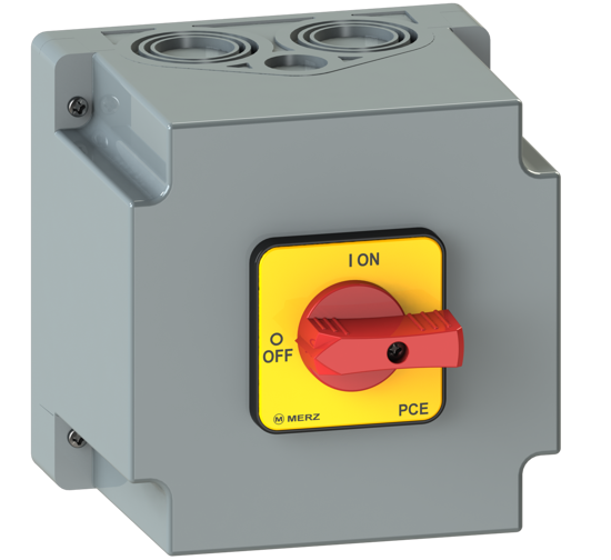 Picture of Interruptor ON-OFF A451 2P 63A em caixa c/espelho AM/VM