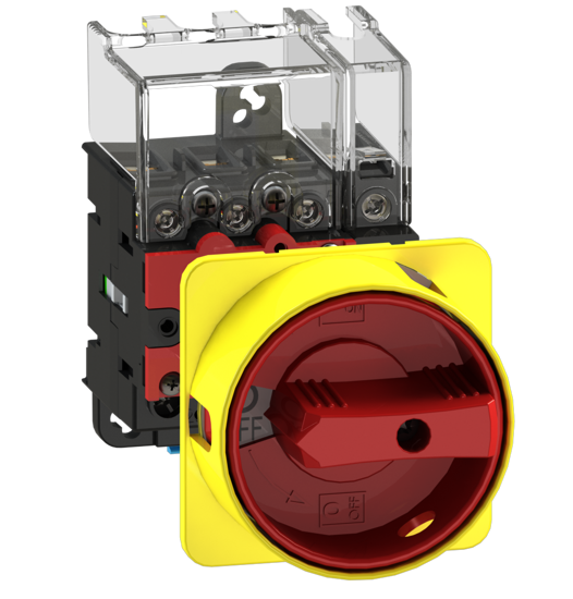 Picture of Interruptor ML1 4P 25A fix. base 2f/DIN, espelho AM/VM (3x🔒)