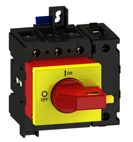 Picture of Interruptor ML2 4P 63A modular fix. base 2f/DIN, espelho AM/VM (2x🔒)