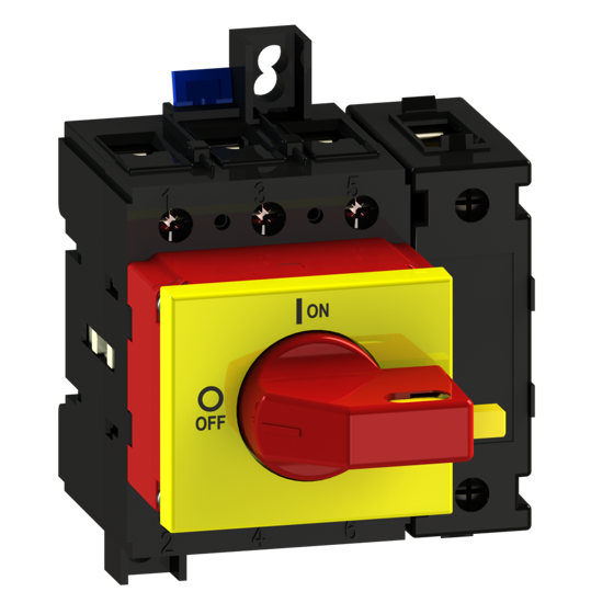 Picture of Interruptor ML2 4P 80A modular fix. base 2f/DIN, espelho AM/VM (2x🔒)