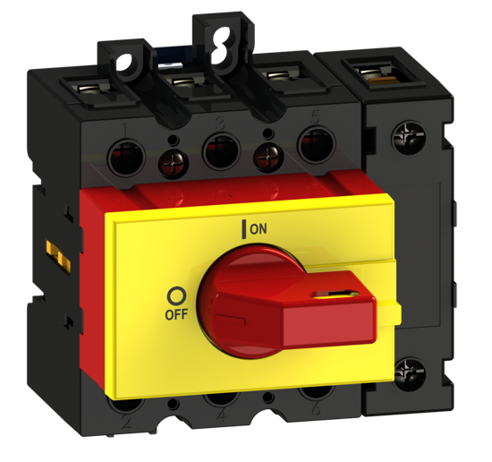 Picture of Interruptor ML3 4P 125A fix. base 2f/DIN, espelho AM/VM (2x🔒)