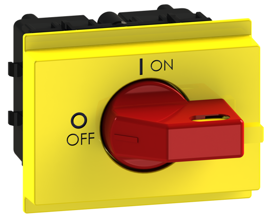 Picture of Interruptor ML0 3P 25A modular fix. base 2f/DIN, espelho AM/VM (2x🔒)