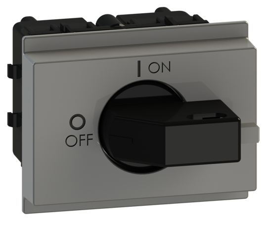 Picture of Interruptor ML0 3P 25A modular fix. base 2f/DIN, espelho CZ/PT (2x🔒)