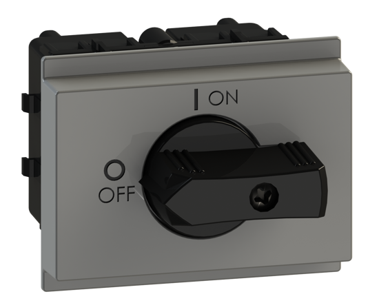 Picture of Interruptor ML0 4P 25A modular fix. base 2f/DIN, espelho CZ/PT