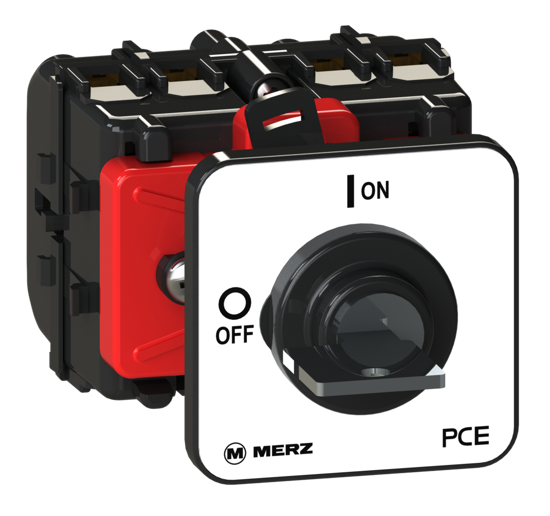 Picture of Interruptor ML0 3P 32A fix. central Ø22/30mm, acionado por🔑(⭪  pos 0-I)