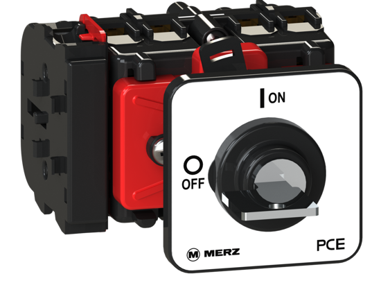 Picture of Interruptor ML0 4P 32A +1NA+1NF fix. central Ø22/30mm, acionado por🔑(⭪  pos 0-I)