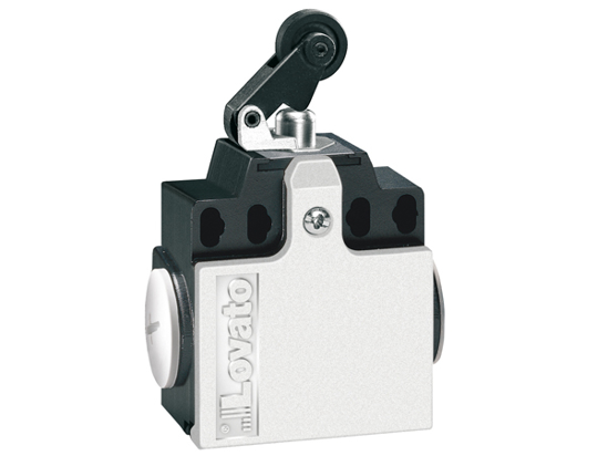 Picture of Fim-de-curso dupla entrada plástico+roldana+rodízio plástico ação lenta 2NF