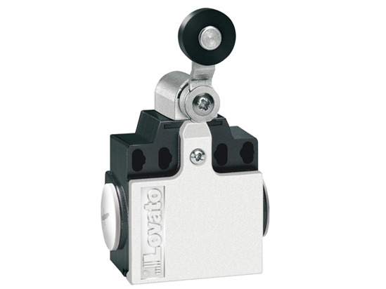 Picture of Fim-de-curso dupla entrada plástico+haste+rodízio metálico ação lenta 1NA+1NF